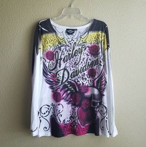 HARLEY DAVIDSON // LONG SLEEVE BLOUSE